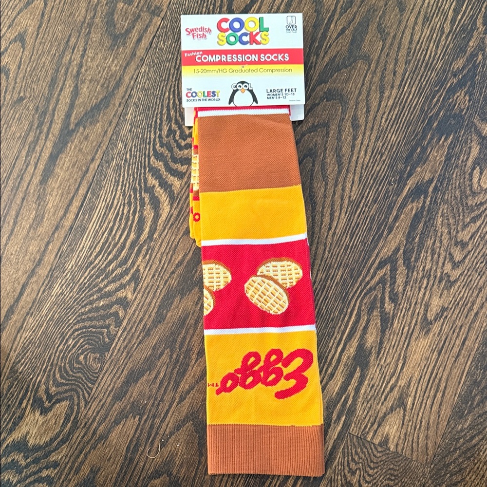 Cool Socks Eggo Waffle Compression Socks